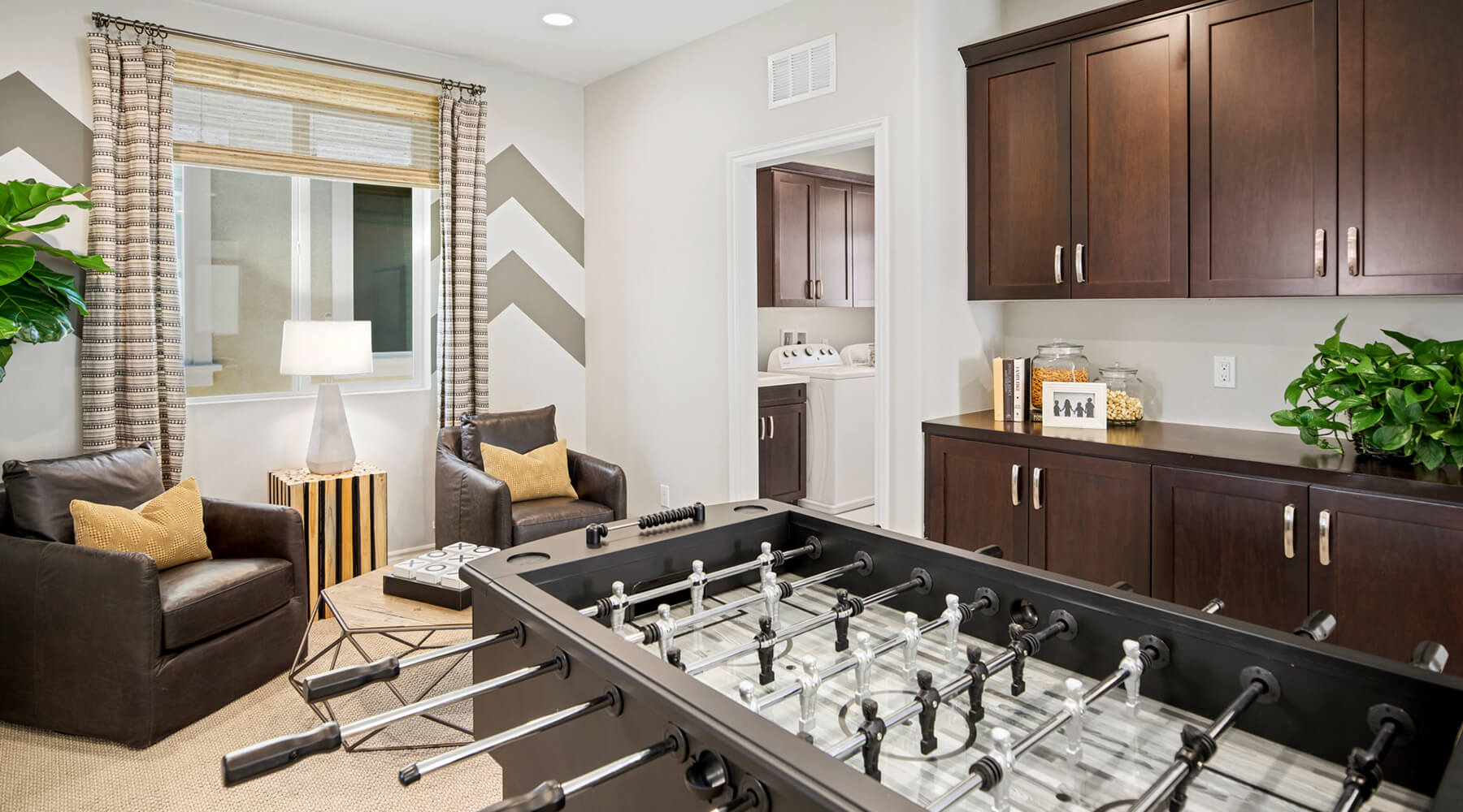 Game room at Cabrillo Crossing new townhomes for sale