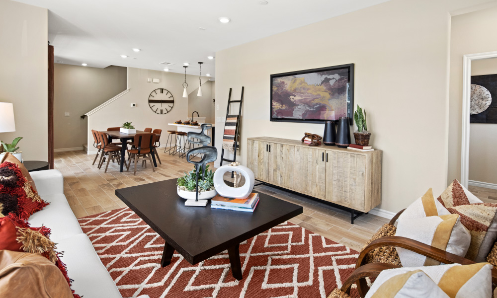 Living and dining areas at Citra new homes for sale