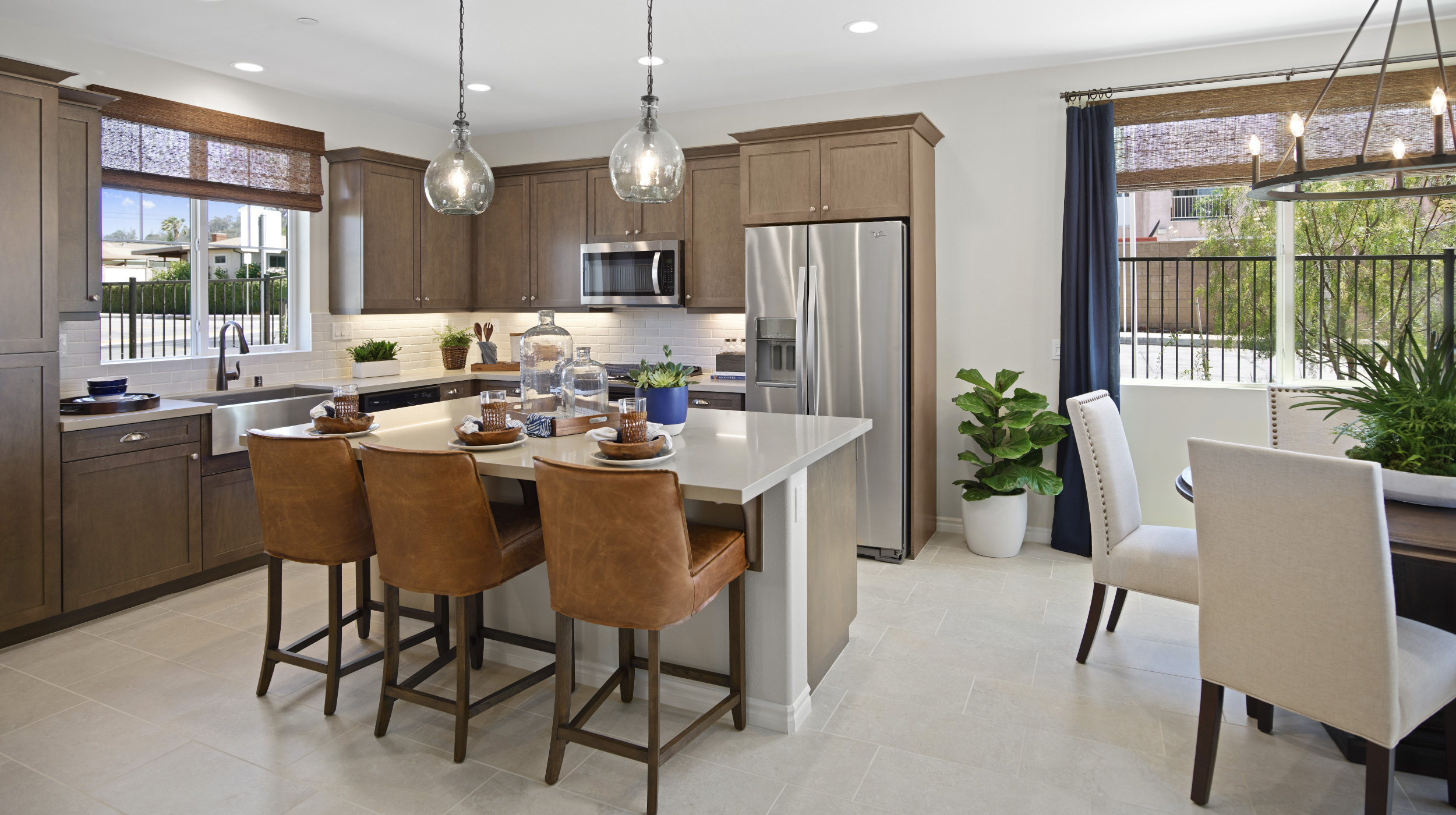 Gourmet kitchen with island at Citra New Townhomes