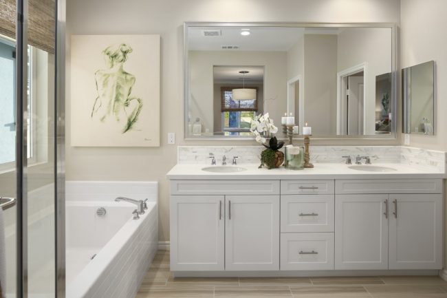Plan 3 Primary bath at Citra townhomes for sale